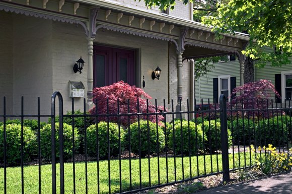 Beautiful front yard with fences